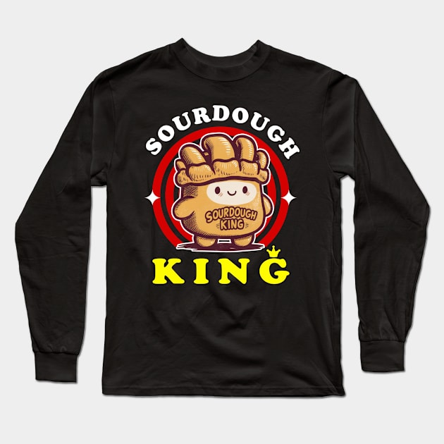 sourdough king Long Sleeve T-Shirt by Qrstore